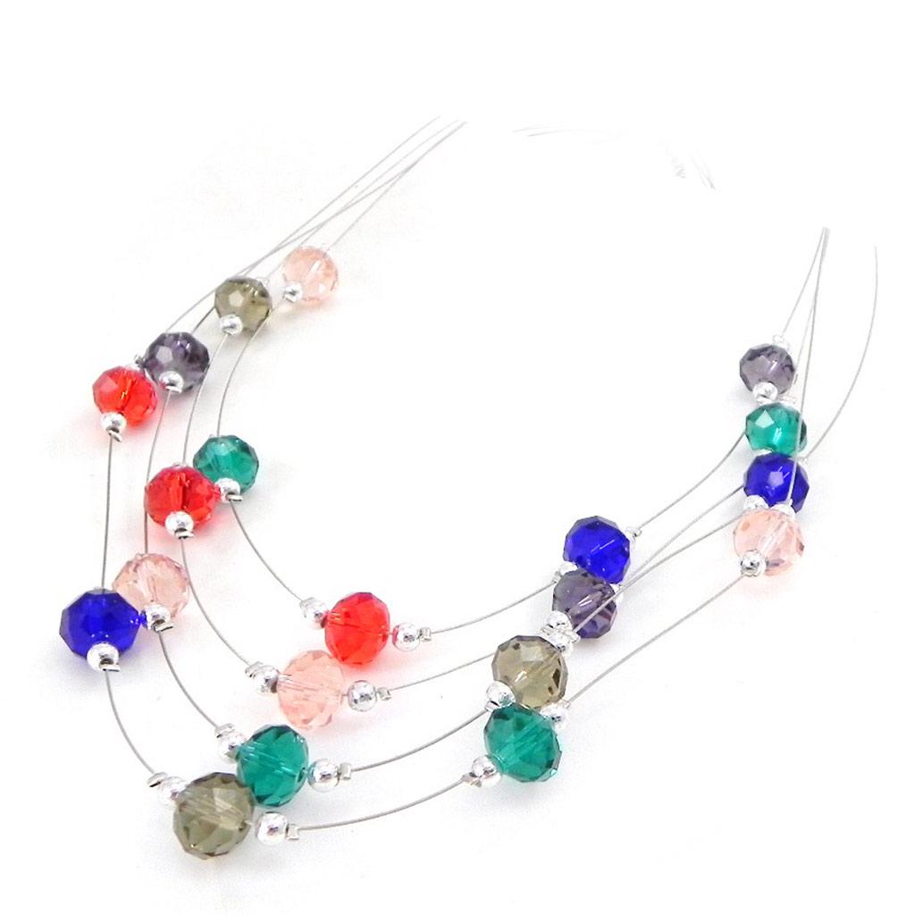 Les Trésors De Lily [I2680] - Multicolor 'Sissi' Designer Necklace