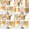 Cute Animal Plush Cat Keyring With Short Pile For Gift And Collection