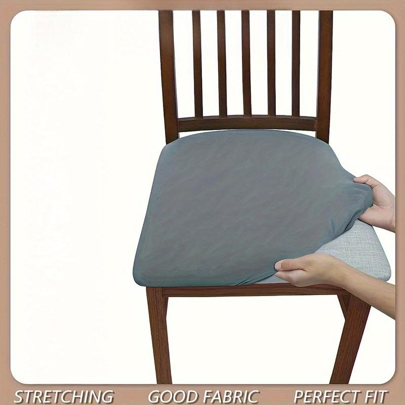 

1 шт. Однотонный Высокоэластичный Чехол на Стул Мягкие Чехлы на Сиденье Стула Удобный Чехол на Стул Минималистичный Стиль Защитный Чехол для Стула 1pcs chair cover серый