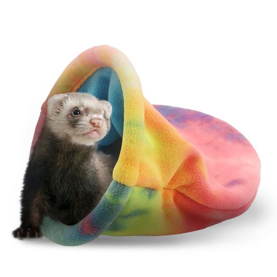 Hamster Sleeping Bag Soft Fleece Winter Warm Hideout Nest Guinea Pig Snuggle