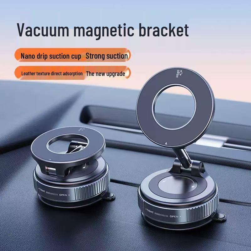 Magnetischer Vakuum-Saug-Autohalter mit drehbarem und klappbarem Anti-Shake-Ständer