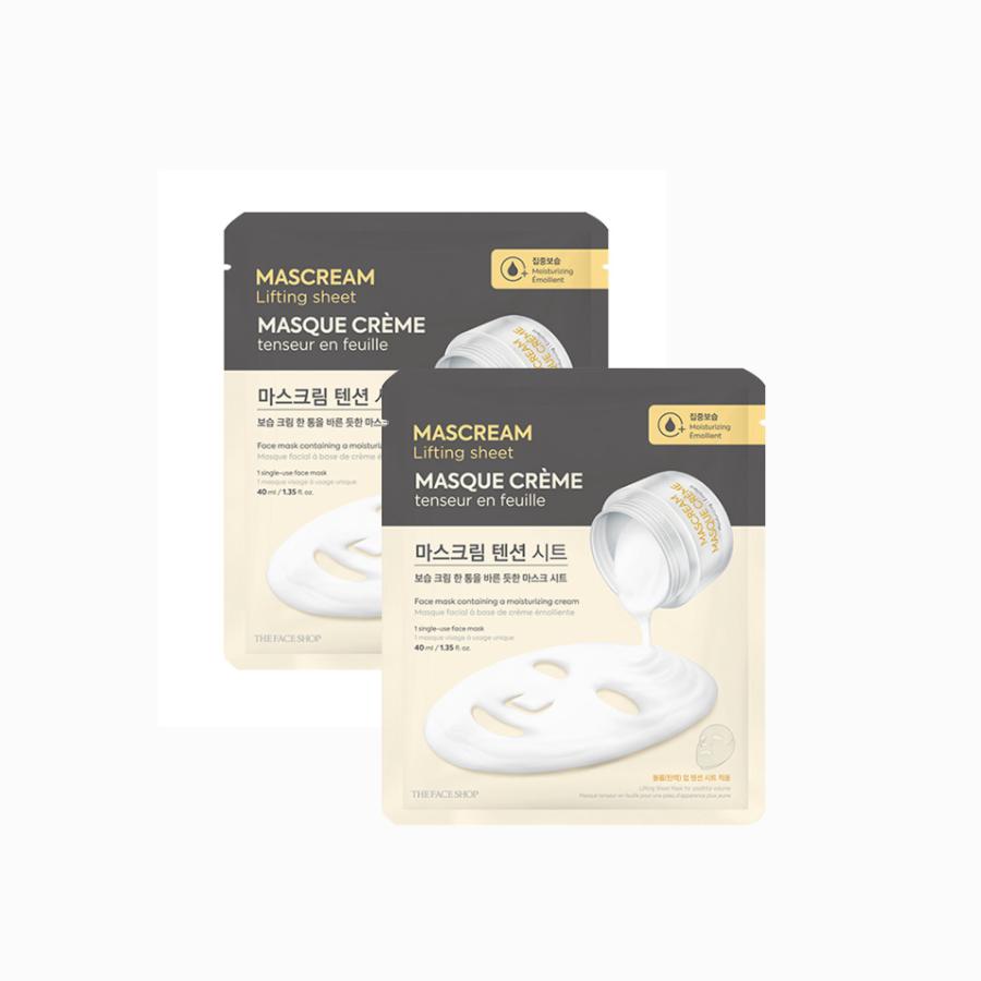 The Face Shop Mascream Lifting Sheet 40ml 1+1 (4 Types)