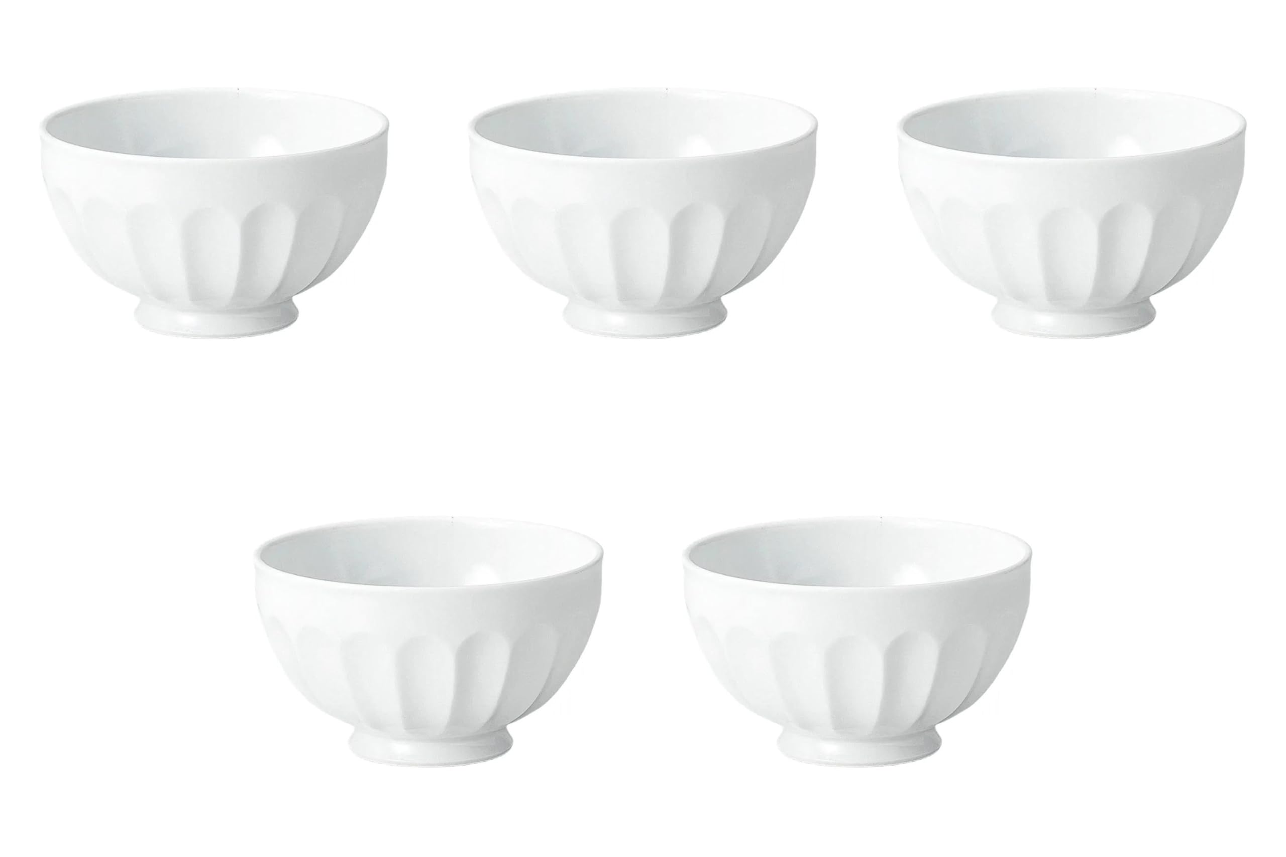 

Set of 5 White Lightweight Bowls x Arita Setomonohonpo [13 7.5cm (500cc)] Multi-Purpose Bowls, Ware, белый