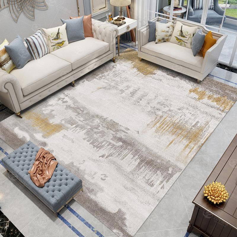 Moderne minimalistische Teppiche für Schlafzimmer, großer Bereich, Wohnzimmerdekoration, abstrakter Teppich, Heim-Rutschmatte, leichter Luxus-Lounge-Teppich