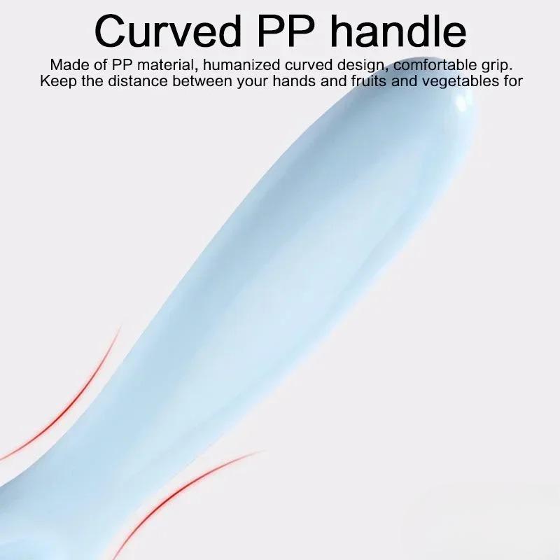 Kitchen Long Style Fruit Peeler, Stainless Steel Peeler For Peeling Apples, Potatoes, And Loofah