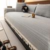 All Seasons General Traditional Coarse Cloth Sofa Cover Thickened Cotton Linen Fabric Cushion Anti Slipanti-Static Sofa Cover