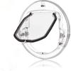Cat Door for Interior Exterior Doors, 4 Way Locking Pet Door Dog Window Gate 11.8 Inch Round Clear Extra Large Cat Flap Door for Cats Kitten Small