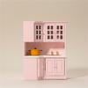 Realistic Miniature Kitchen Cabinet 1/12 Dollhouses Wood Furniture for Craft Model Project Decoration Room Scene Display