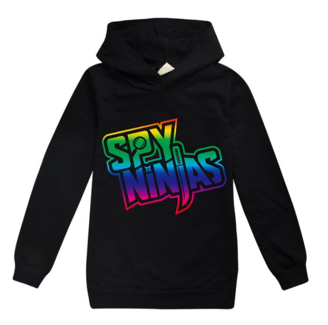 Nye Spy Ninjas Børnetøj Bomuld Hættetrøje Streetwear Sweatshirt Tegneserie Pullover Hip Hop Teenager Drenge Piger Tøj