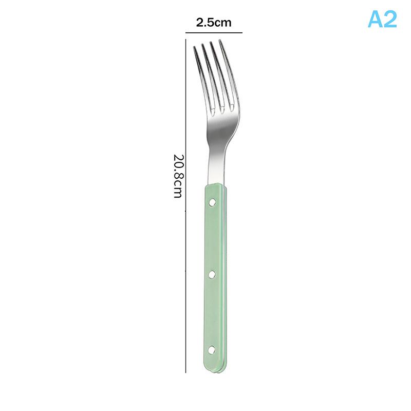 304 Stainless Steel Colorful Handle Cutlery - Creative Gift Flatware (Knife Fork Spoon) Drop Ship