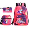 School season starry sky primary school student schoolbag smiling animal leisure backpack