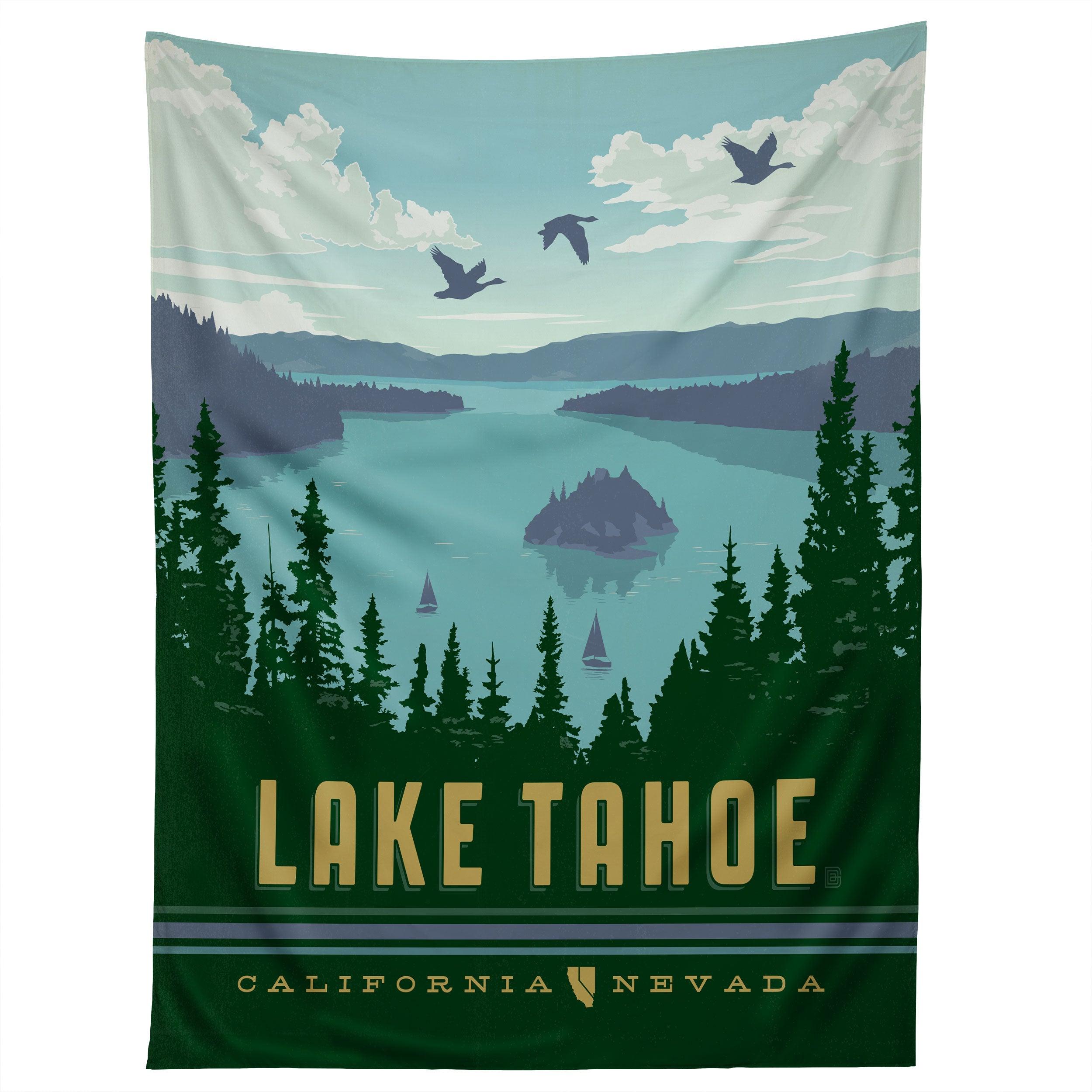 LAKE TAHOE tapestry 75x100