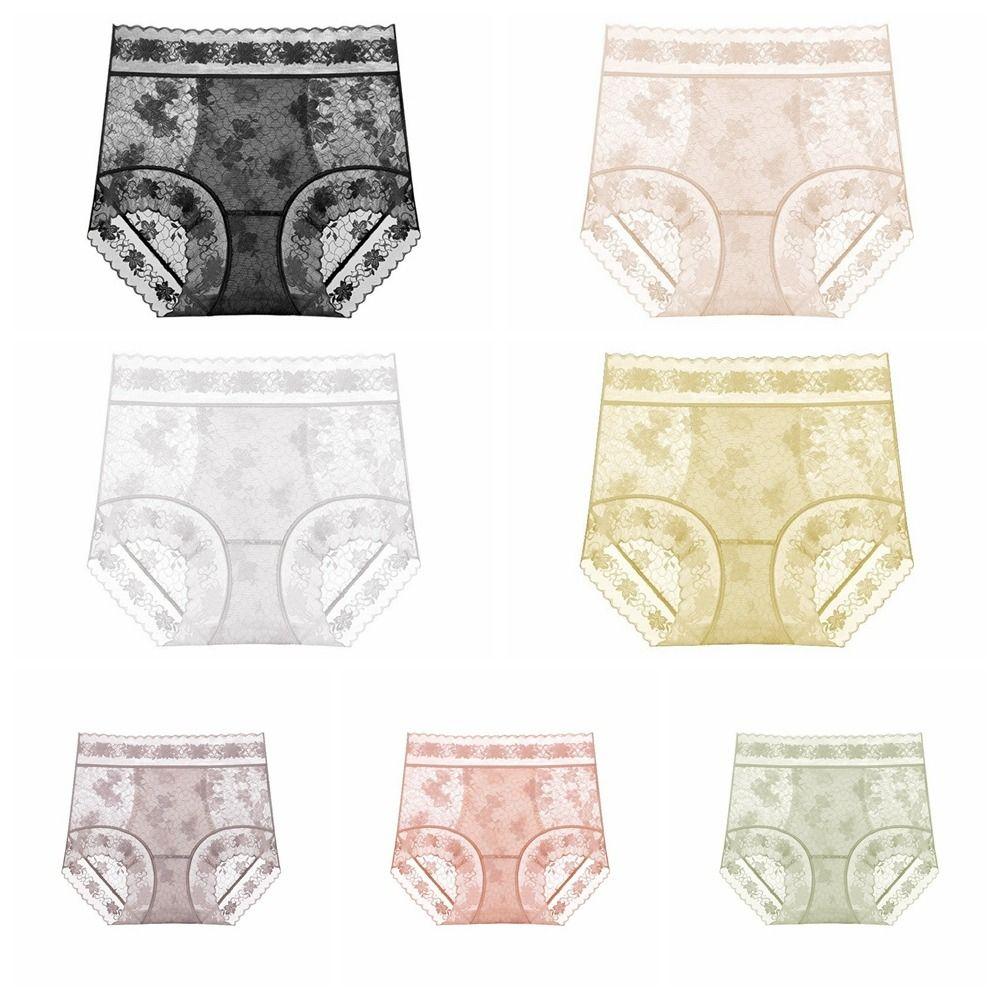 Tummy Control Lace Butt Lifter Briefs High Waist Women Underwear Lace Slimming Shapers  Female
