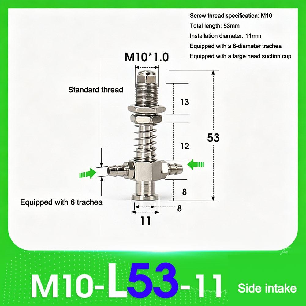 1Pcs M10 Vacuum Suction Cup Base Holder Vacuum Nozzle Rod  for Pneumatic Manipulator Mechanical Arm