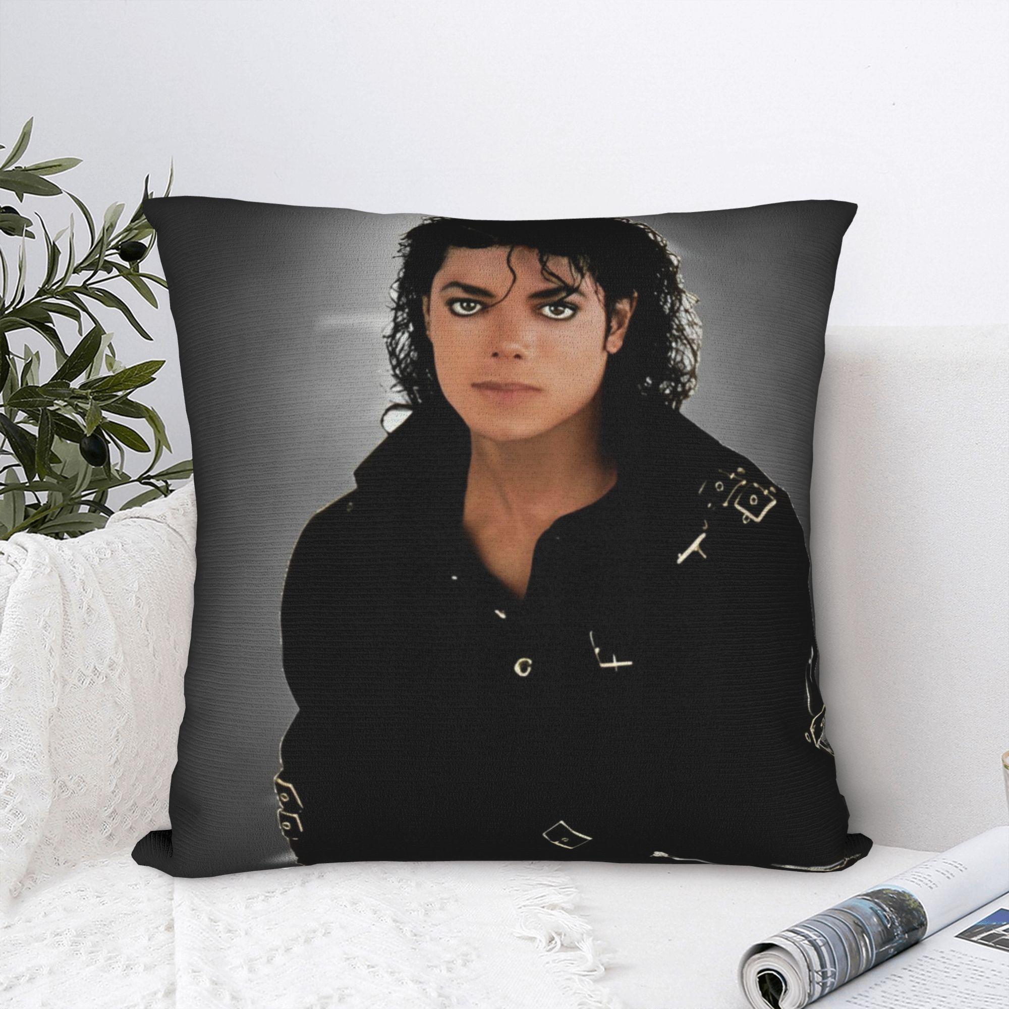 Tonnika Chen Unisex Singer M-Michael Jackson Dangerous Pillowcase Printing Fabric Cushion Cover Decorative Pillow Case Cover Sofa 40*40Cm