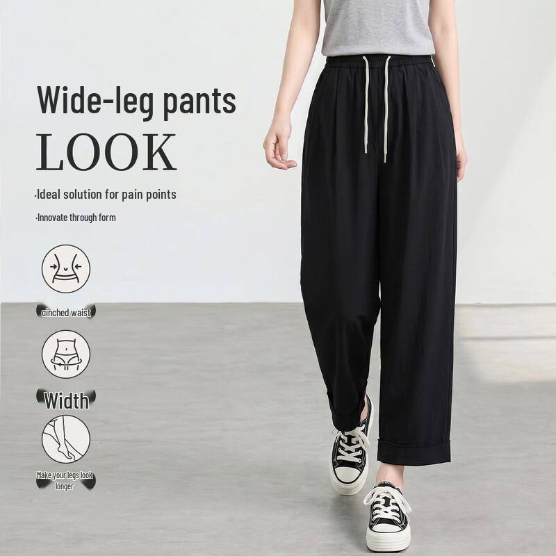 FivePlus High-Waist Straight Casual Pants XL чёрный