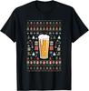 Beer Ugly Christmas TShirt Regular Short Sleeve Printed Tops Street Fashion Hipster Trending Comfortable Leisure Hot Sale Gift