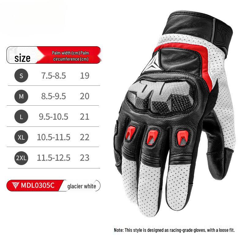 Four Seasons Carbon Fiber Motorcycle Gloves: Full-Finger, Anti-Fall, Winter Warm for Men and Women