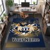 Crystal Velvet Rug FC Zürich Print Custom Name Text Floor Mat Home Decor