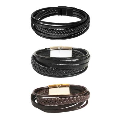 Handgefertigtes Herrenarmband mit magnetischem Edelstahlverschluss für sicheren Halt Ideal für Paare und modebewusste Männer