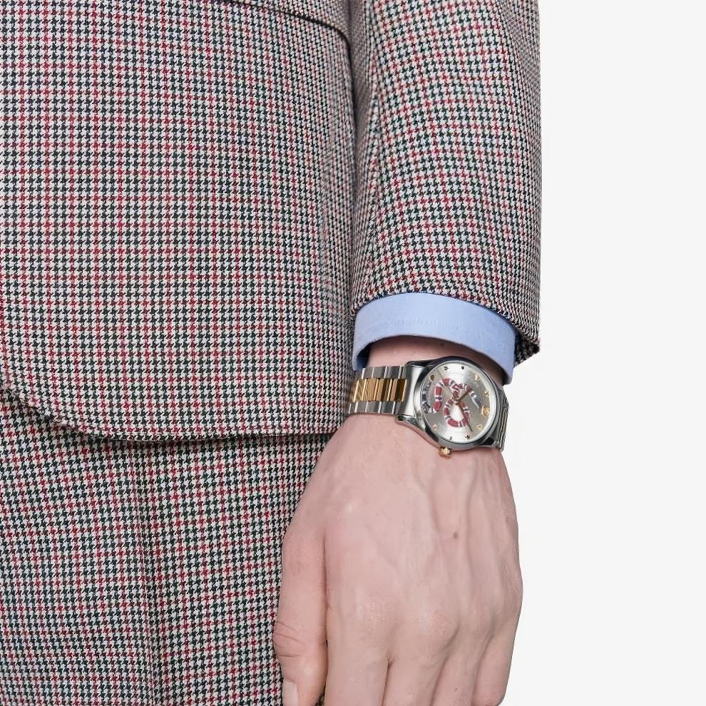 Gucci YA1264075 Pánské hodinky G-Timeless ve dvoubarevném provedení