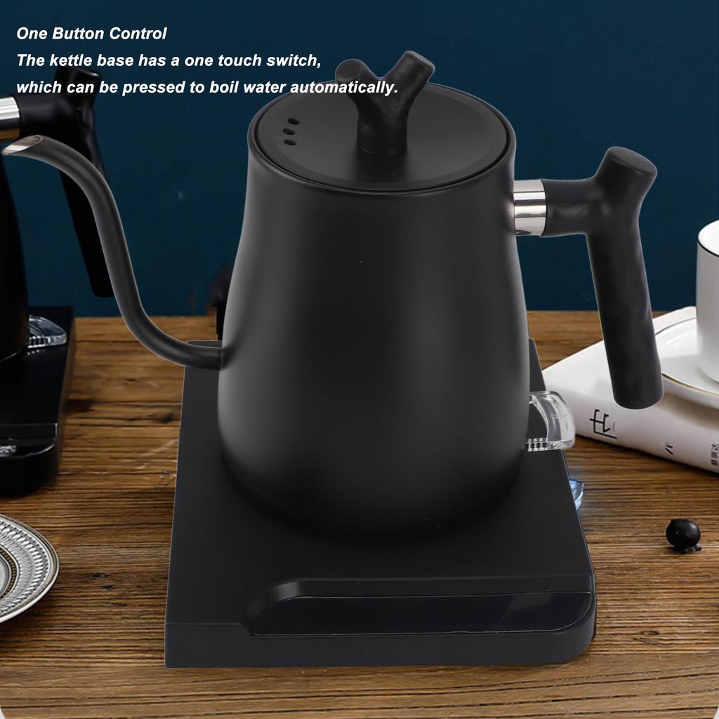 1000W Electric Gooseneck Kettle Hand Brew Coffee Pot Smart Teapot with Temperature Control Pot Rapid Heating Kettle 110-220V