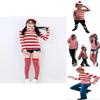 Ladies Adult Us Wheres Wally Wenda Costume Cartoon Waldo Cosplay Fancy Dress