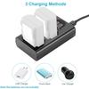 Neewer Dual USB Charger for Sony NP-FZ100 Battery For Sony ZV-E1, FX3, FX30, A1, A9 II, A7R V, A7S III, A7 IV, A6600, A7C Camera