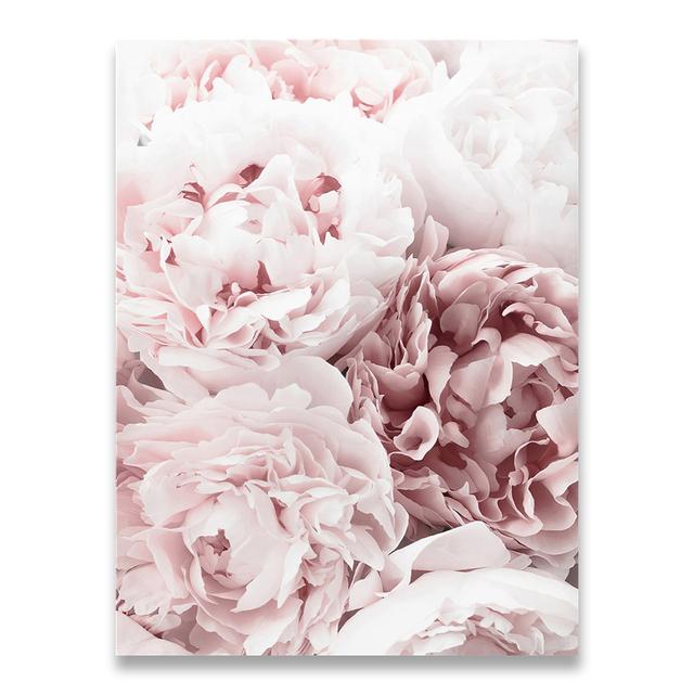 

Цветочный плакат с принтом пиона и розы, настенное искусство, цветочное искусство, холст, картина, настенная картина, скандинавская настенная картина, декор для гостиной, безрамное 21*30cm