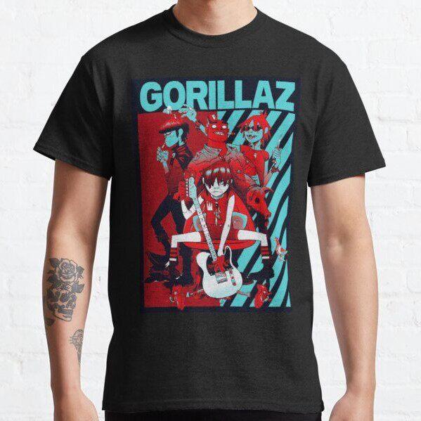 2026 Harajuku Anime Shirt Gorillaz Adult Great Quality Tshirt Graphic Tshirt Highend Luxury Unisex Style Both Of Unisex And Unisex