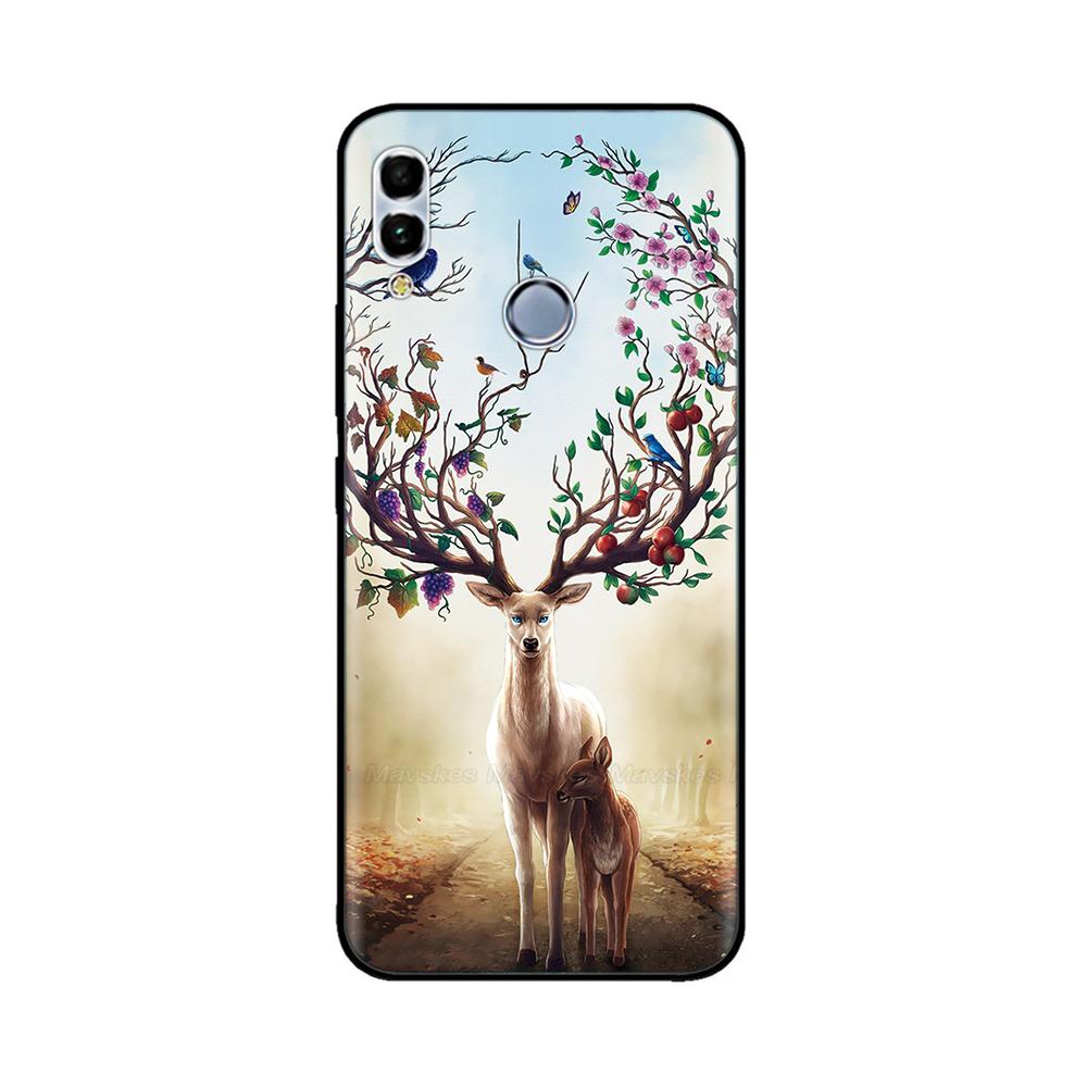 For Huawei P Smart 2019 6.21" Soft Black Silicone Phone Back Cover Case For Huawei P Smart 2019 POT-LX1 POT-LX3 POT LX1 Case Bag