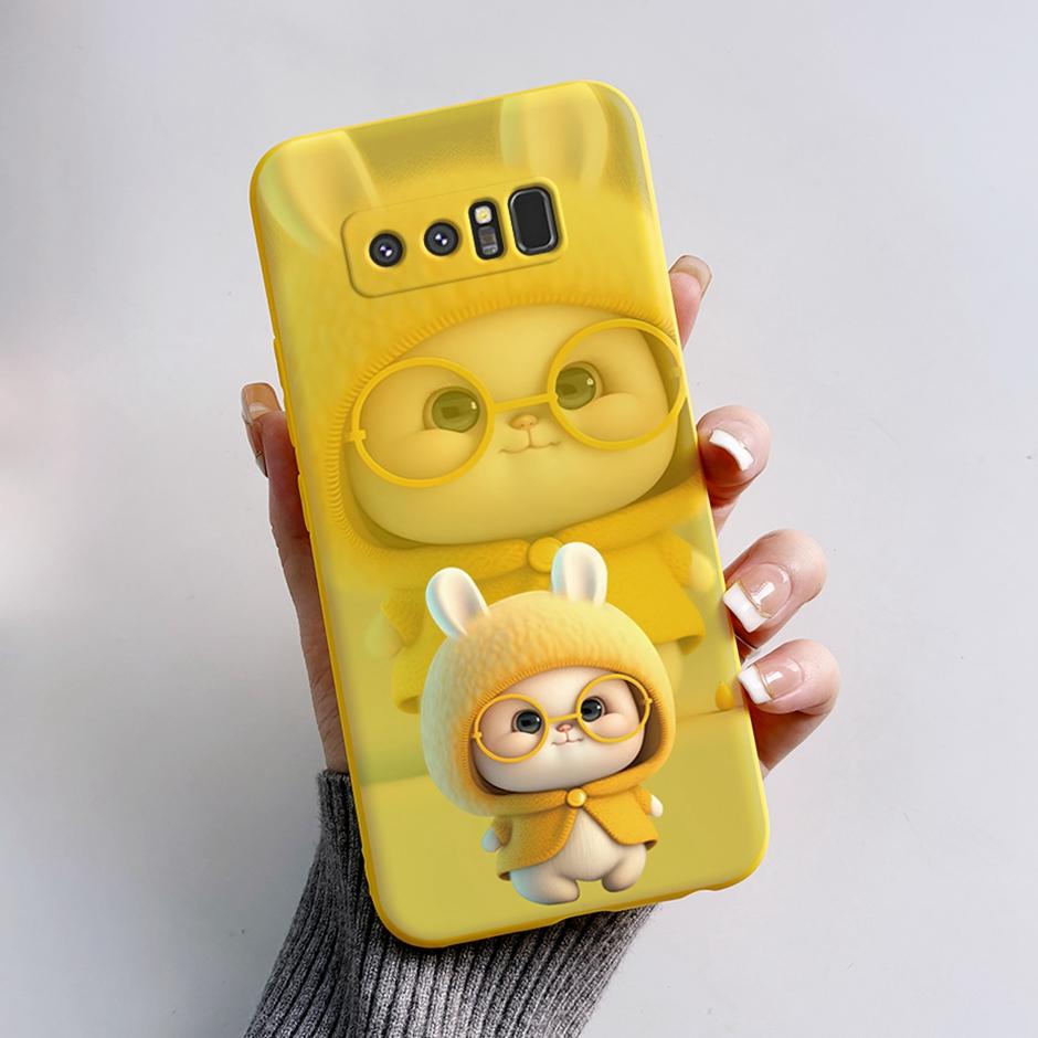 Cases For Samsung Galaxy Note8 Protection Back Covers Soft Silicone Cases For Samsung Note 8 Fashion Cartoon Printed Phone Coque