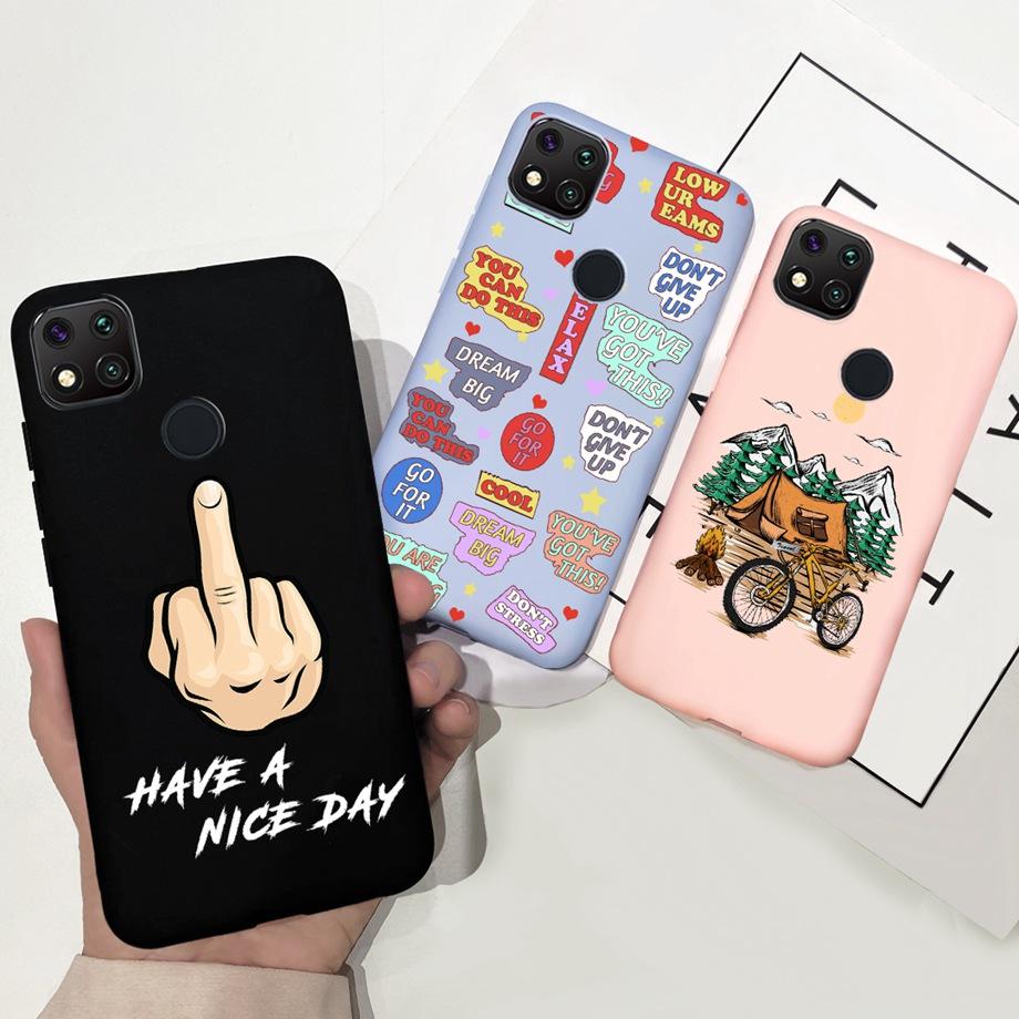 Cases For Redmi 9C Case Xiaomi Redmi 9C NFC Phone Cover Soft Phone Case Shockproof Bumper Redmi9c 9 C Xiomi Silicoen SOFT Coque