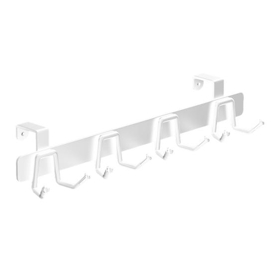 Настенная вешалка для хранения вещей крючок устойчивый к коррозии прочный несущий нагрузку простой в установке кухонная стойка для принадлежностей вешалка для столовых приборов белый 2359₽