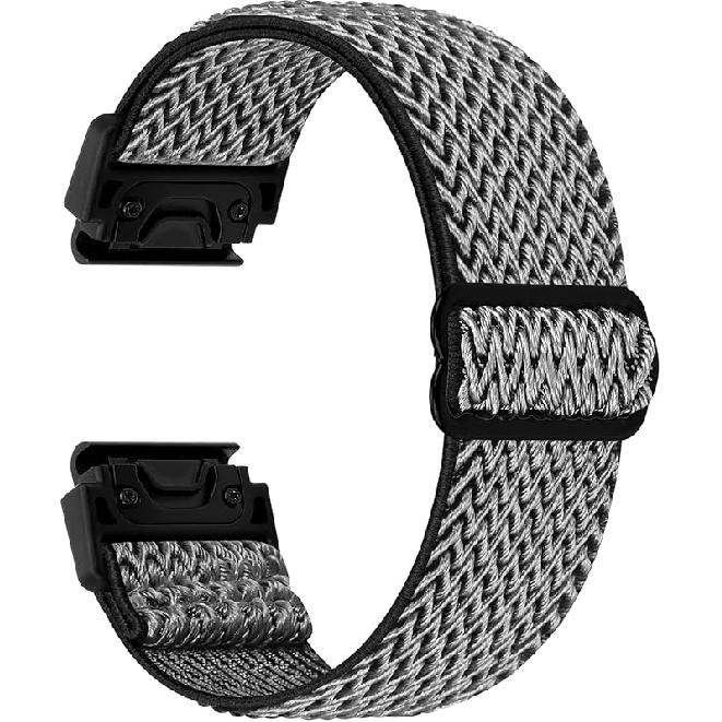 Tiptops Bands Compatible With Garmin Fenix 5/Fenix 6/Fenix 7/ Fenix 8-47mm Straps QuickFit 22mm Watch Band Elastic For Fenix 5 Plus/Fenix 6 Pro/Fenix