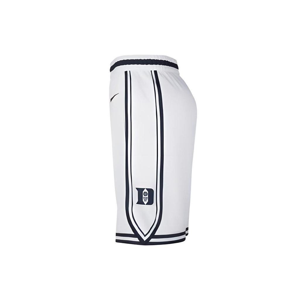 Nike Duke Limited Domácí Dri-FIT Color Block Elastický pas Rovná nohavice Prodyšné Basketbalové šortky Pánské šortky Bílá DZ6011-100