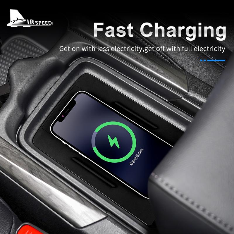 15W Mobile Phone Fast Charging Car Wireless Holder For Honda CRV 2017 2018      Charger Board Trim Accessories