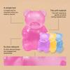 Soft Pinch Toy Bear Shape Stress Relief Toy Elastic Sensory Fidget High Density Ball Durable TPR Ball Portable for Kids Adults Desktop Decor