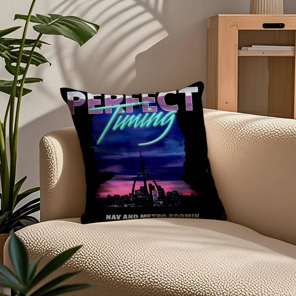 M-Metro B-Boomin Album Pillow Case Comfort Sofa Bed Silky elegant Invisible zipper Custom Decorative cushion cover