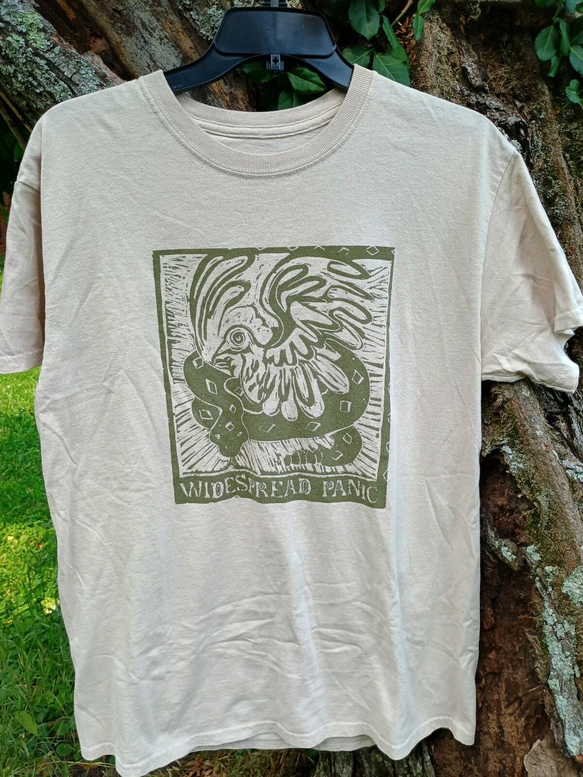 Widespread Panic Rooster  Snake Khaki Graphic Reprint shirt AN54279 XXL