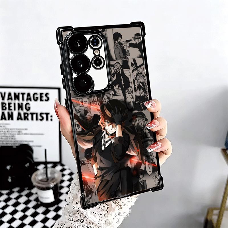 Bungo Stray Dogs Manga Plating Phone Case For Samsung Galaxy S24 S25 FE S26 Edge S23 Ultra S22 S21 Plus S20 Anti-Fall Airabag Co