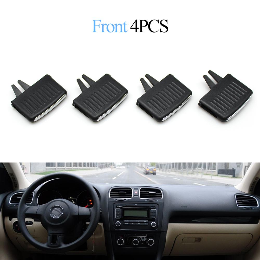 Car Dash Front Rear Air Conditioner AC Vent Grille Outlet Tab Clip Slider For Volkswagen Golf 6 Sagitar Jetta 5KD819703