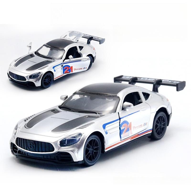 AAZN1 [Bag] 1:36 Simulation Car Model Alloy Children's Pull-back Car Toy Boy Ornament Gift Wholesale