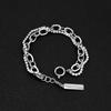 Chain Spring Buckle Bracelet Fashion Ins Neutral Fengshui Bracelet Men and Women  Bracelet
