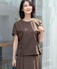 AC by Alpha Cubic Stretch Nylon Rush Blouse UV Size Mocha Bi-Motion (Cooling, Protection, Water-Repellent) Women's, 353783,