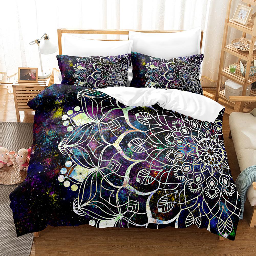 Comforter Bohemian Mandala Bedding Sets For Adults S Boho Home Bedclothes Full Queen King Size 228X228