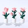 Plastic Flower Table Lamp Tulip/Rose/Azure Orchid Atmosphere Night Light Bedside Lamp  Desktop
