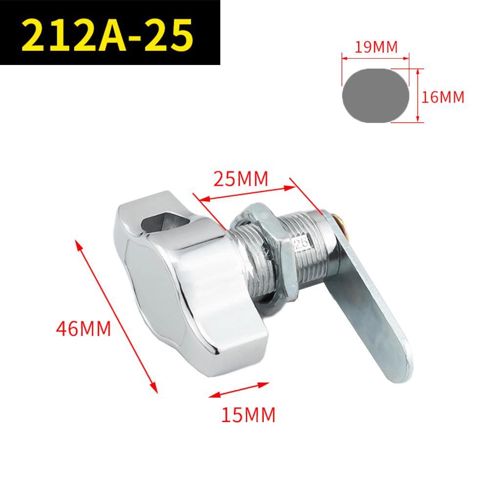 1ks 16/20/25/30mm Cam Lock pro skříňku Zámek dveří skříňky Slitina zinku Bezklíčový Mechanický zámek dveří Zámek dveří pro signalizační box