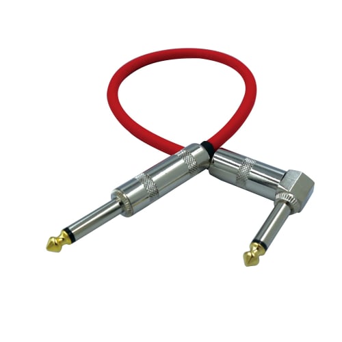 KM Sound CANARE GS-6 Red Patch Cable, L-S, 30cm Plug, Made In Japan