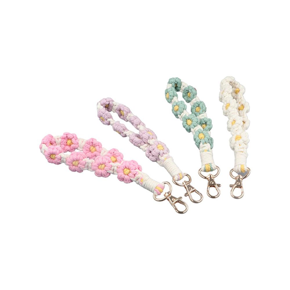 Handwoven Keyring for Women Girls Keychains Cell Phone Strap Phone Wristband Phone Case Rope
